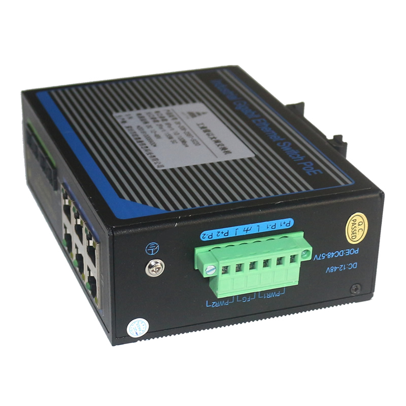 100Mbps 2 optical 6 electrical industrial grade Ethernet switch OX-208-2S6T-SC20