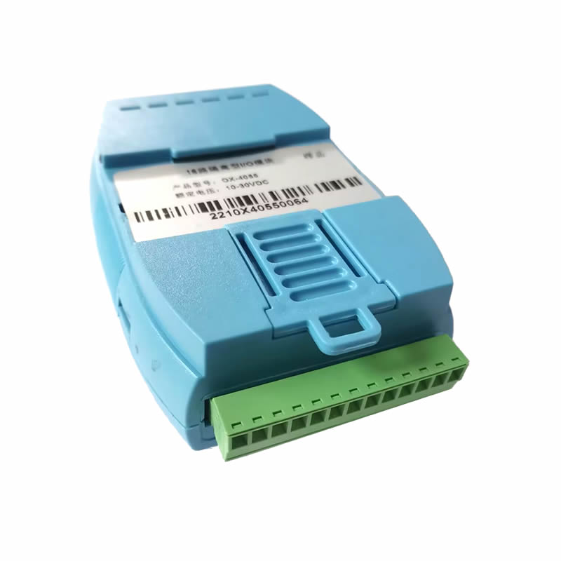 OX-4055 industrial grade 8-channel isolated digital input and 8-channel isolated digital output I/O module from Ouxintong