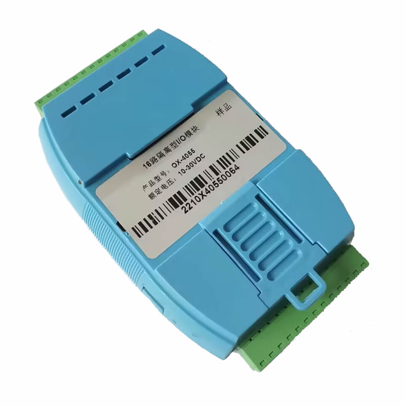OX-4055 industrial grade 8-channel isolated digital input and 8-channel isolated digital output I/O module from Ouxintong