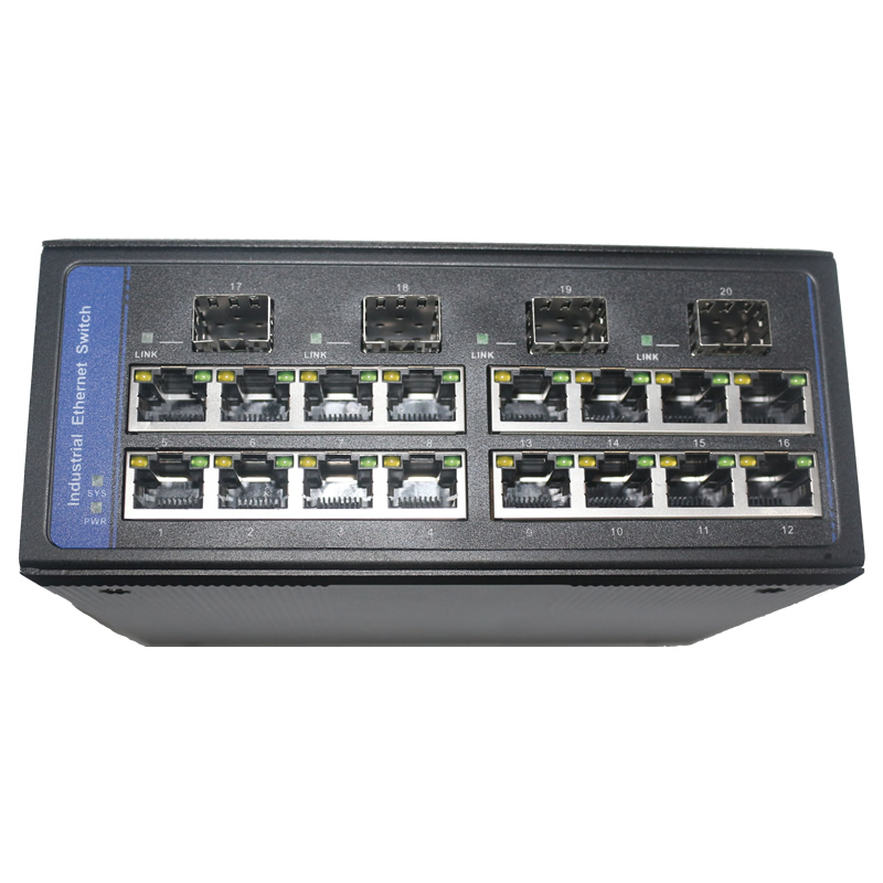 4 Optical 16 Electric Gigabit Industrial Ethernet Managed Switch OX-520G-4GP16GT